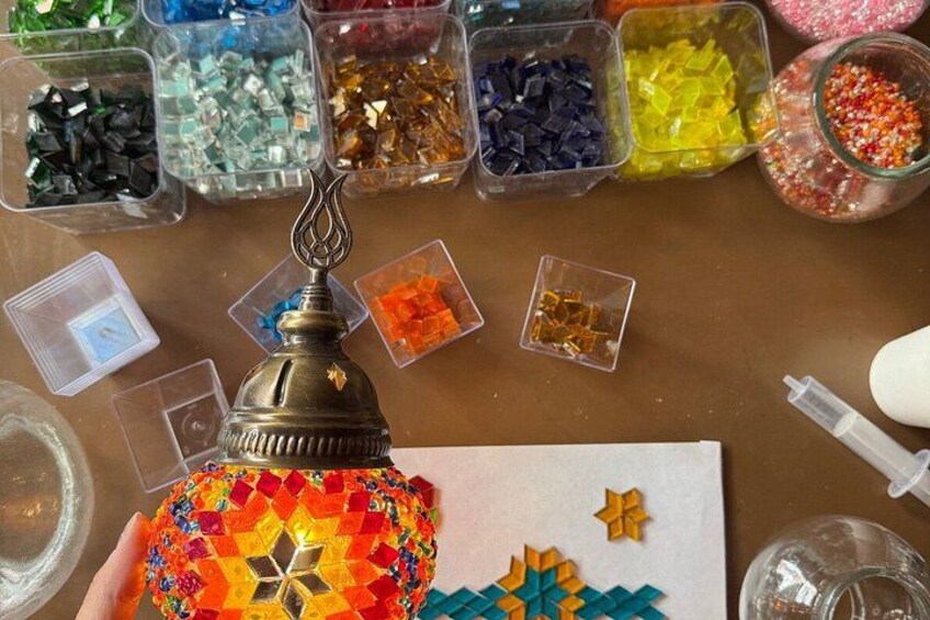Istanbul Turkish Mosaic Lamp Workshop in Balat - All Included 2