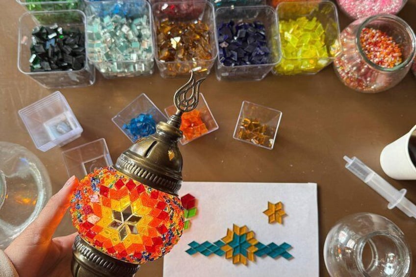Istanbul Turkish Mosaic Lamp Workshop in Balat - All Included 3
