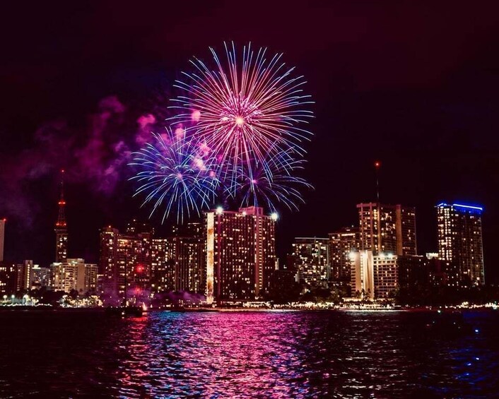 Picture 10 for Activity Waikiki: Friday Night Fireworks Catamaran Sail 2