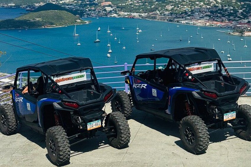 Tropical Trek: Guided UTV Tour of St. Thomas, USVI (9:00 AM)-3 Hr 3