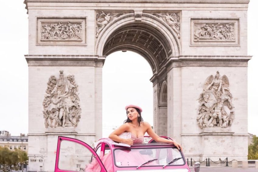 1h 2CV ride through Paris with photo stops 1