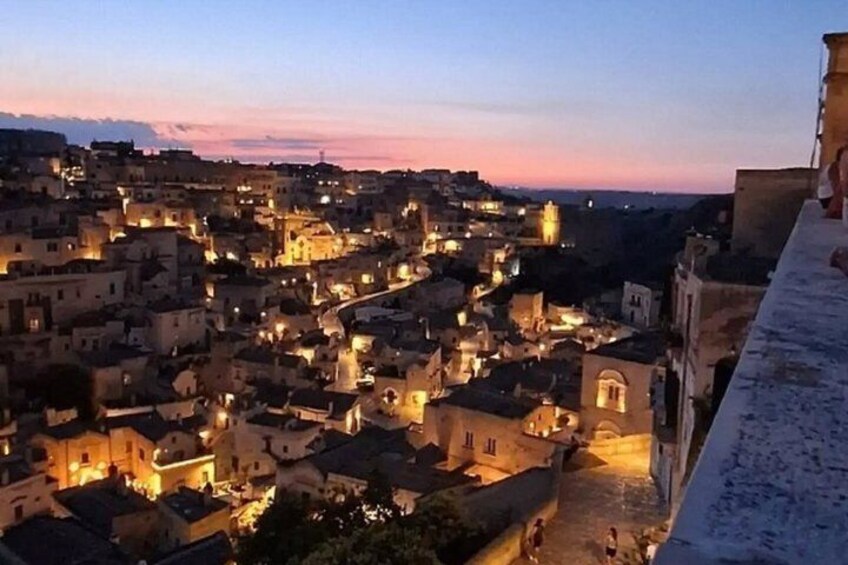 Matera by Night. Entrance fees included Cave House and Rock Church. 4