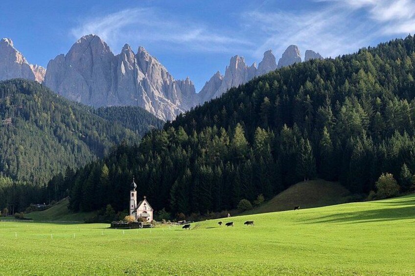 From Bolzano To Funes Valley ,Mount Seceda and Ortisei Day tour 3