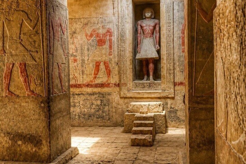 All inclusive Pyramids, Sphinx, Saqqara & Memphis Tour ,Lunch 5