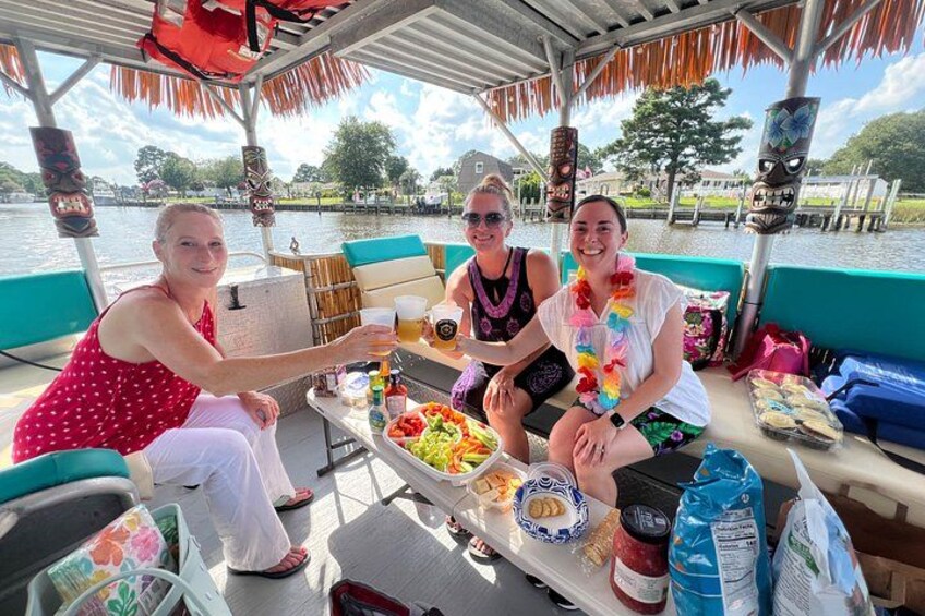2 Hour Private Tiki Boat Cruises in Virginia Beach 1