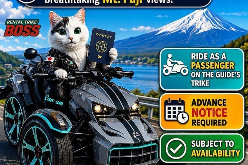 2 Hour Guided Mt Fuji Scenic Trike Tour in Lake Kawaguchiko 2