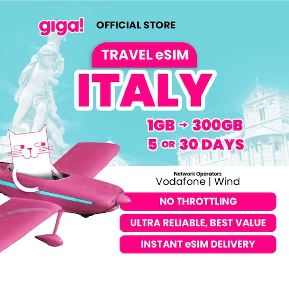 Italy: giga! Travel eSIM 1