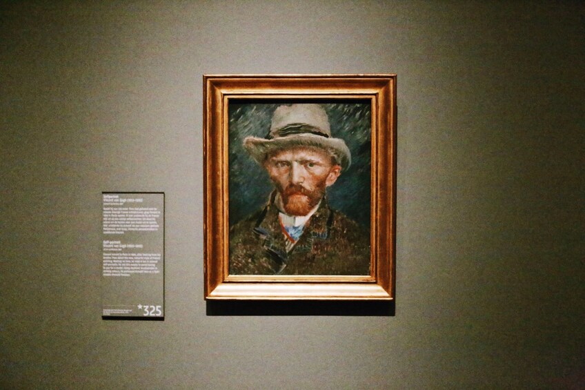 Van Gogh self portrait at the Rijksmuseum in Amsterdam