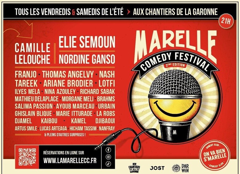 Marelle Comedy Festival - France's greatest comedians in Bordeaux 1