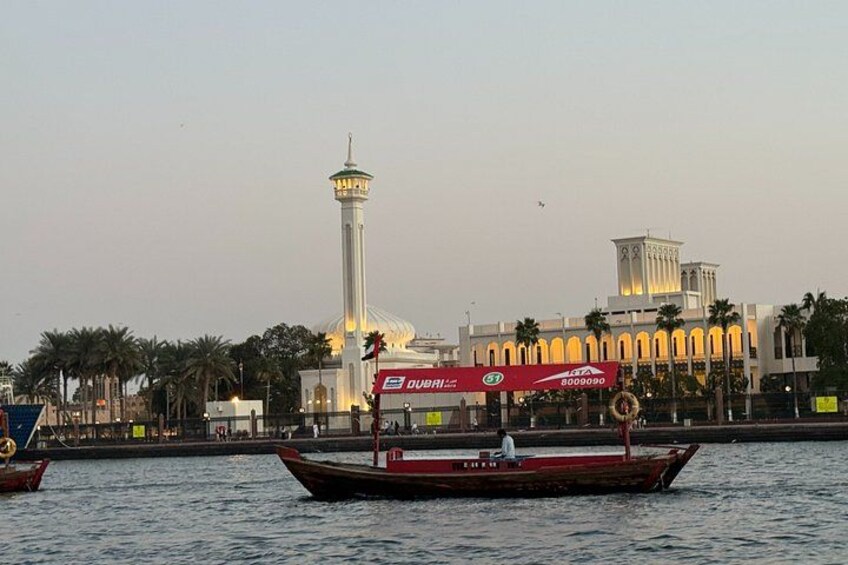 Old Dubai Walking Tour with Abra Ride Gold Spice Souks and Snacks 3