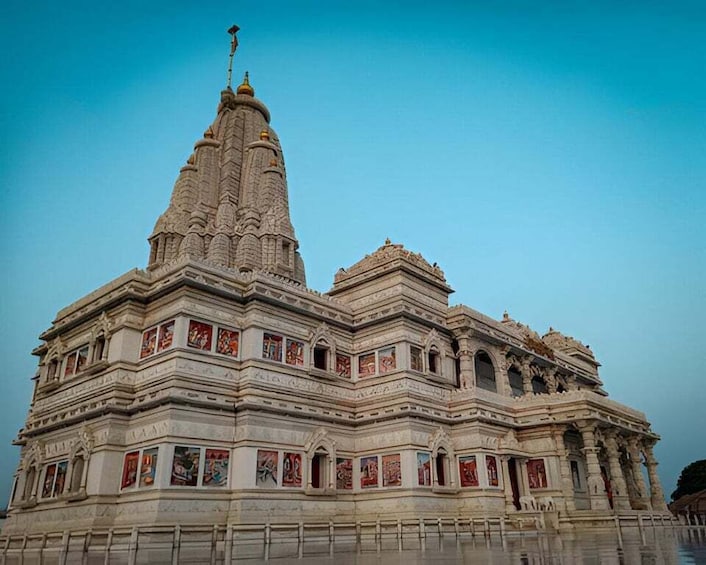 A large, ornate temple with multiple spires and detailed carvings. 5
