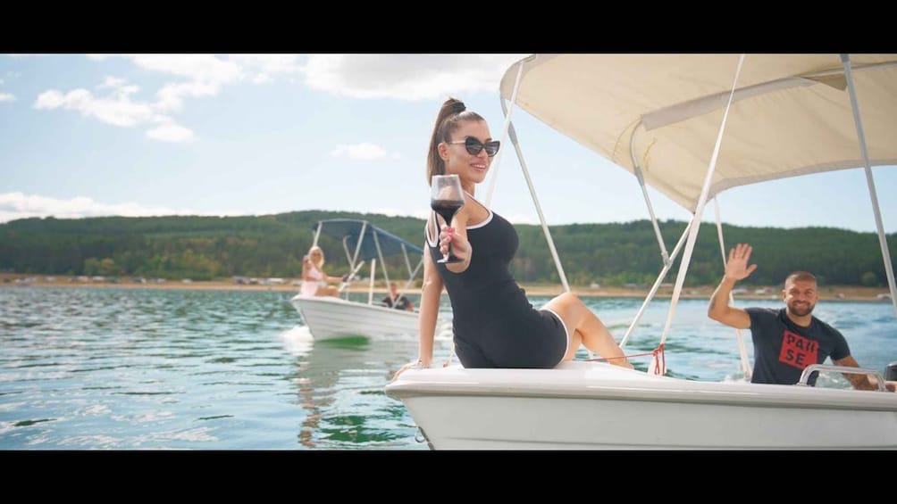Picture 12 for Activity Sofia: Motorboat Ride with Beach Break and Sun Loungers 1