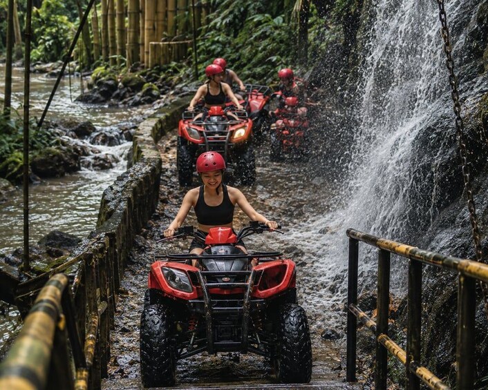 Ubud: Barong Cave ATV Quad Bike - Iconic Bridge & Waterfalls 1