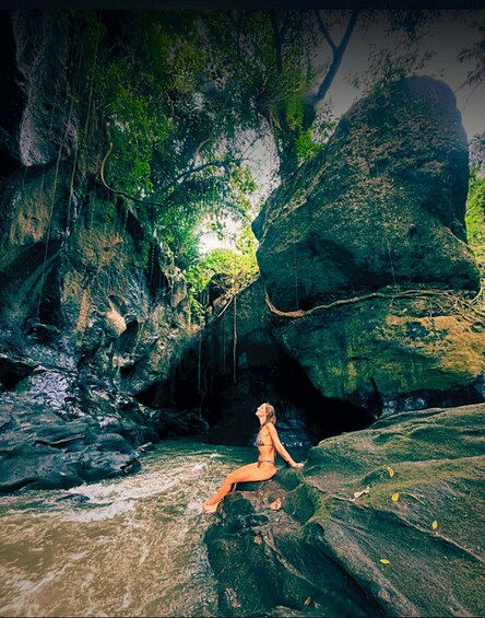 Picture 2 for Activity Ubud: Hidden Canyon Trek, Barong Cave ATV & Jungle Club 1