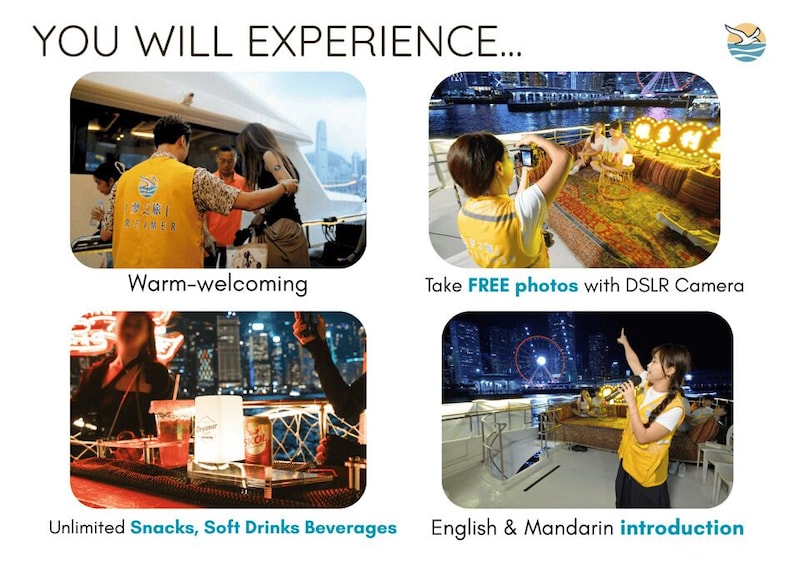 Picture 9 for Activity Hong Kong: Victoria Harbour Symphony of Lights Cruise&Drinks 2