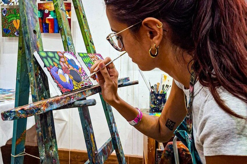 San Juan La Laguna Painting Workshop with Local Artists 3