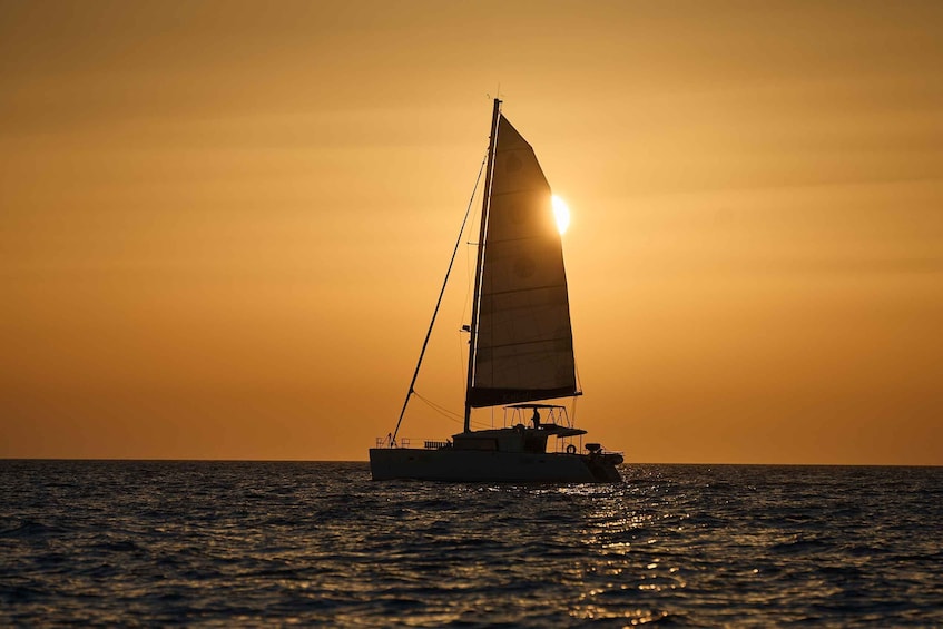 Picture 20 for Activity Santorini: Day Luxury Catamaran Cruise w Fresh Fish & Drinks 5