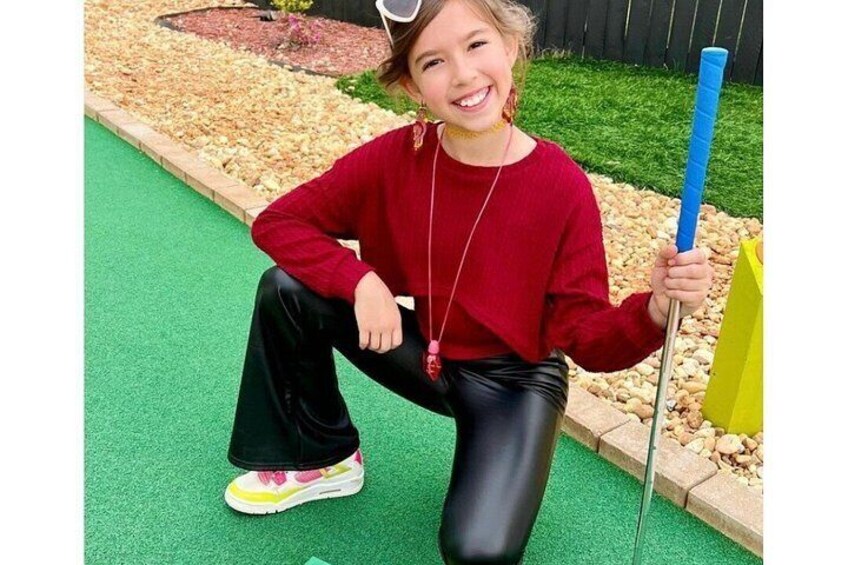 Swing and Fling Combo: Mini-Golf, Axe Throwing and Ninja Stars 5