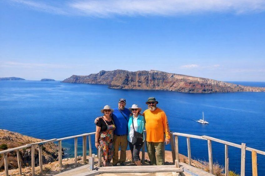 Santorini Private Luxury COMBO Catamaran Cruise and Island Tour 4