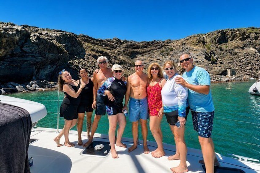 Santorini Private Luxury COMBO Catamaran Cruise and Island Tour 2
