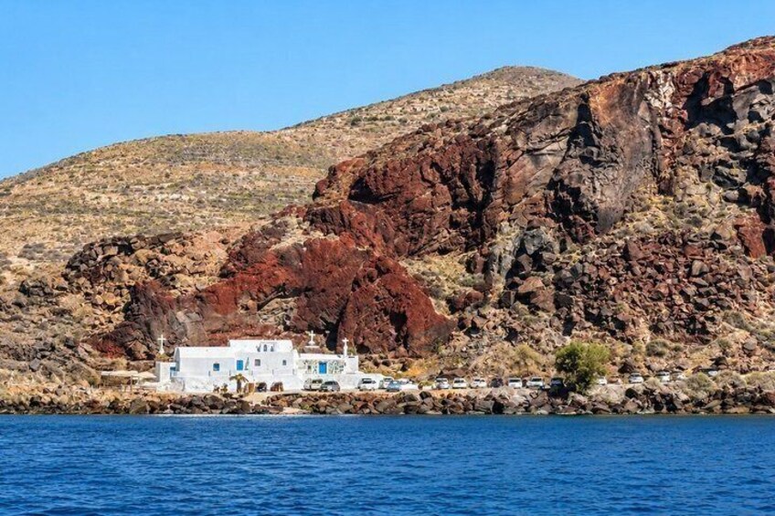 Santorini Private Luxury COMBO Catamaran Cruise and Island Tour 5