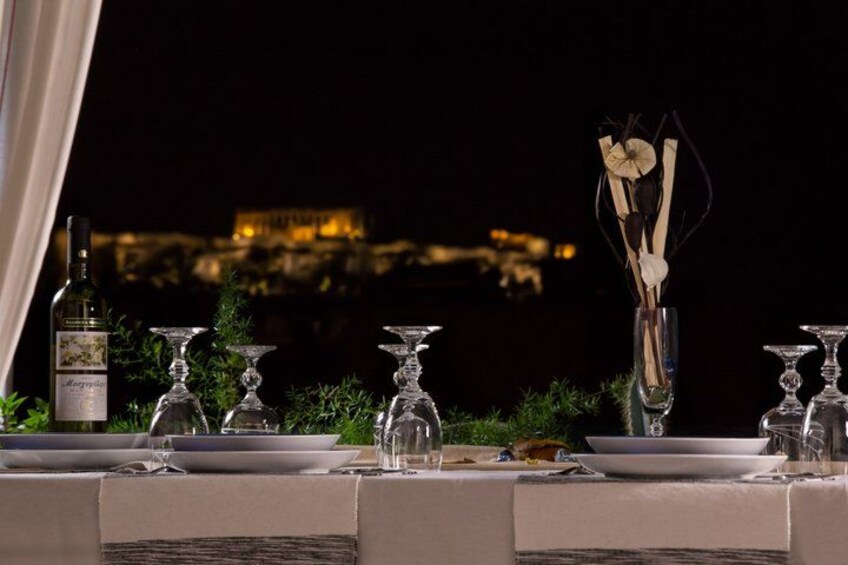 Authentic Greek Food Tasting with Acropolis View 1
