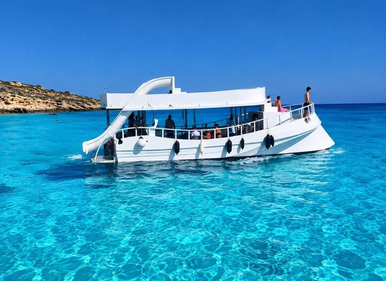 Picture 2 for Activity Paphos: Glass-Bottom Boat Cruise with fun slide 4