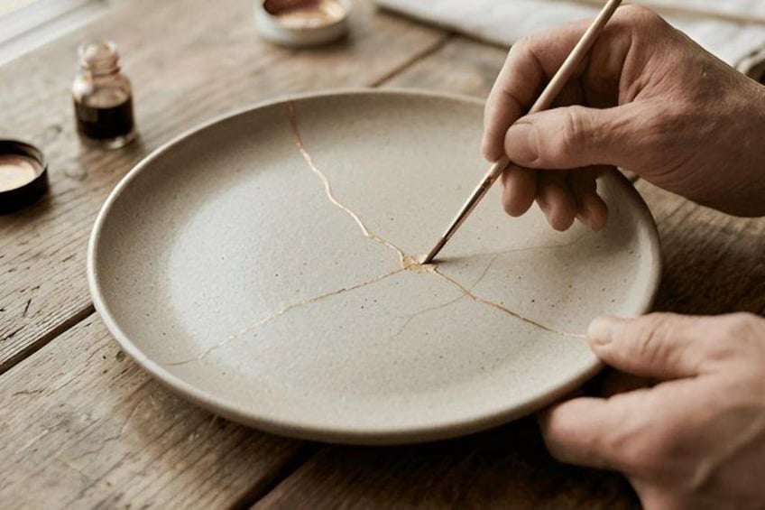 Kyoto Kintsugi Gold Repair Pottery Class 3