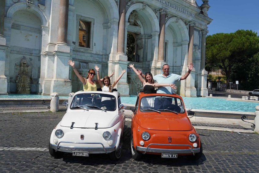 Rome: Photography service with Retro Fiat 500 1