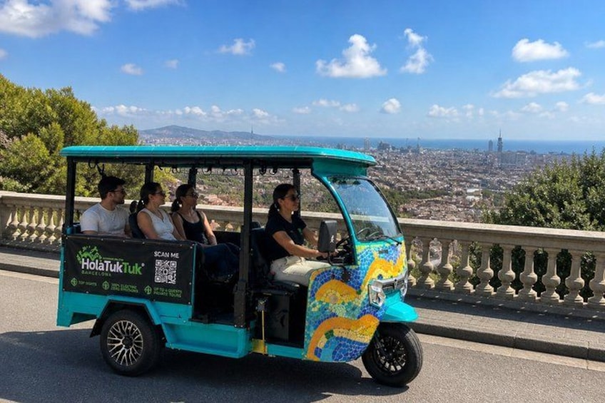 Barcelona Electric Tuk Tuk Private Tour with View 2