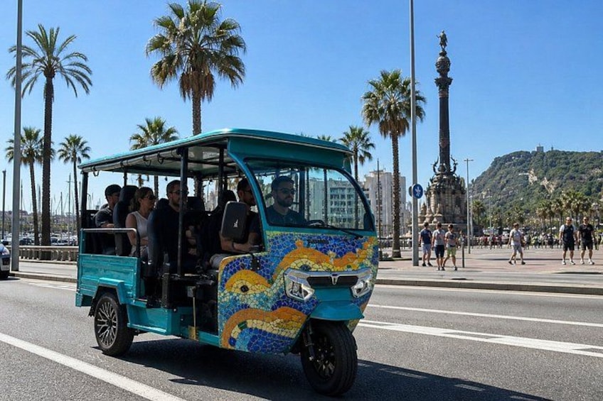 Barcelona Electric Tuk Tuk Private Tour with View 3
