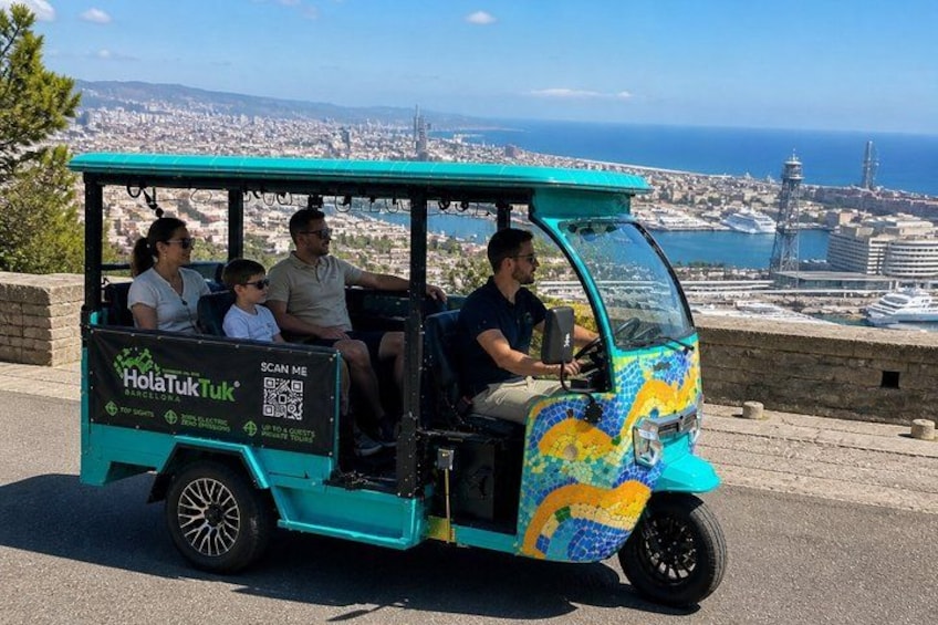 Barcelona Electric Tuk Tuk Private Tour with View 1