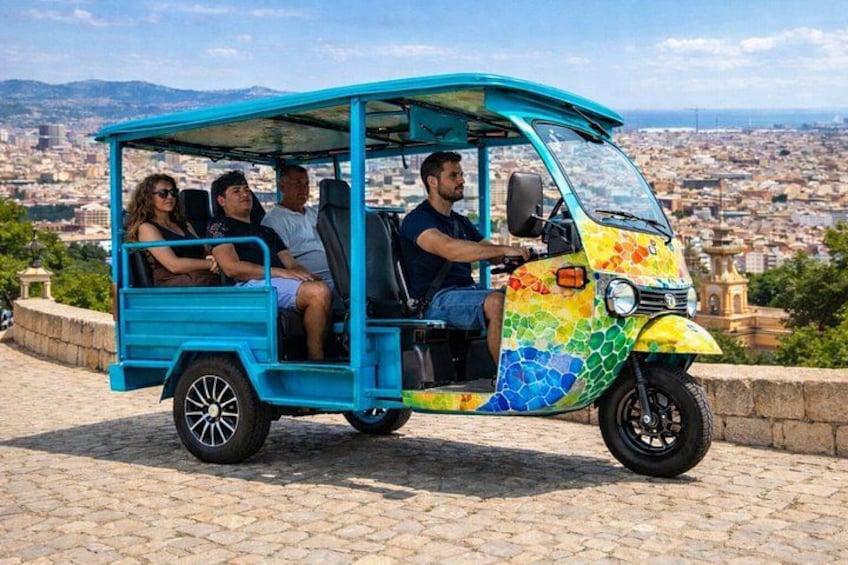 Barcelona Electric Tuk Tuk Private Tour with View 2