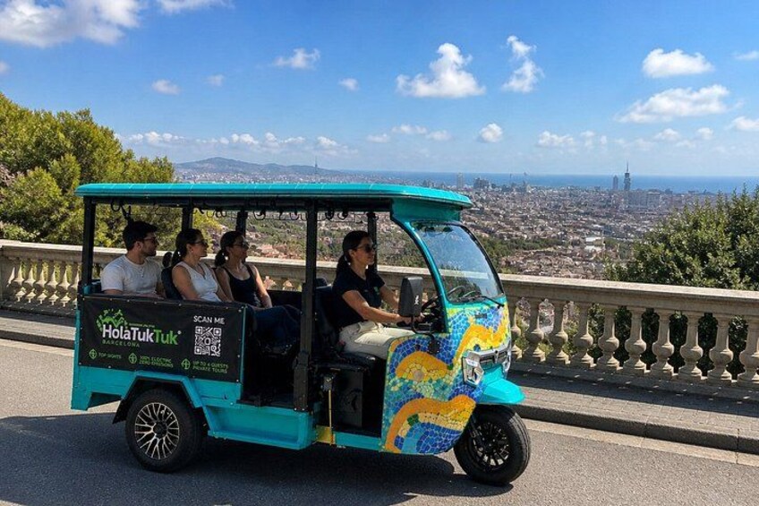 Barcelona Electric Tuk Tuk Private Tour with View 2