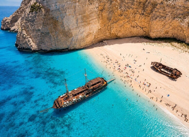Zakynthos: Pirate Ship Cruise to Shipwreck Beach & Caves 1