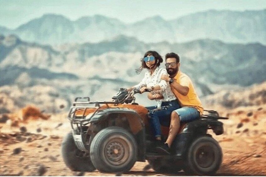 Hurghada: Red Sea Beach Quad Adventure with Mountain Views 2
