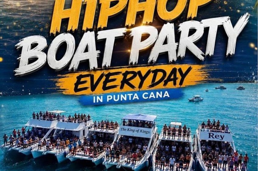 Hip Hop Boat Party: Drink & Fruits, live Dj, Sand bar,Adults only 3
