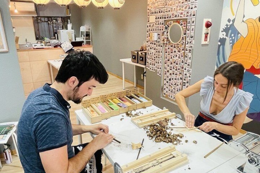 Chopstick Making Workshop with Souvenir in Osaka Castle Area 2