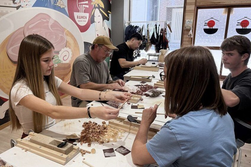 Chopstick Making Workshop with Souvenir in Osaka Castle Area 2