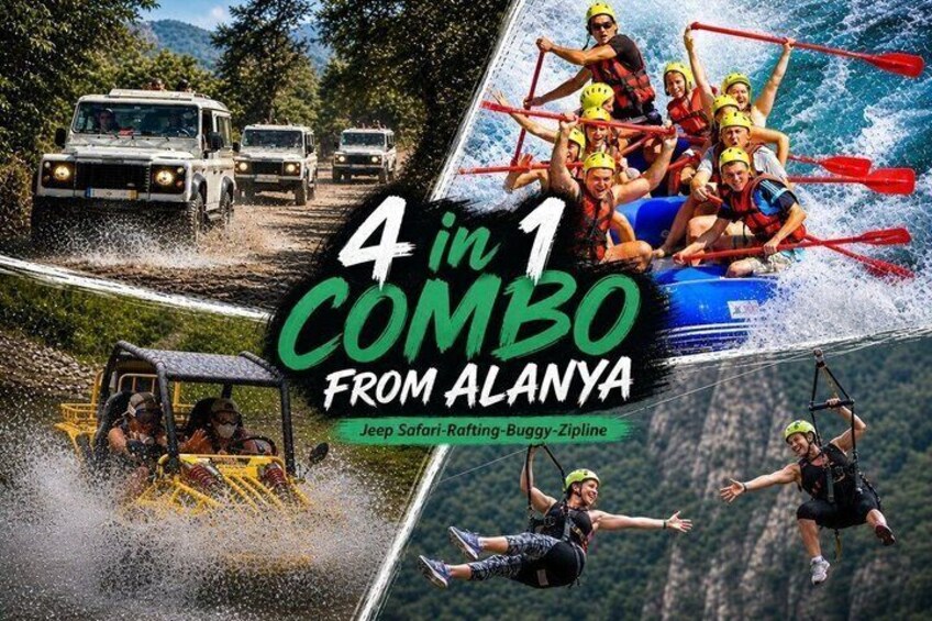 A Jeep Safari-Rafting-Buggy-Ziplines activity in Alanya. 1