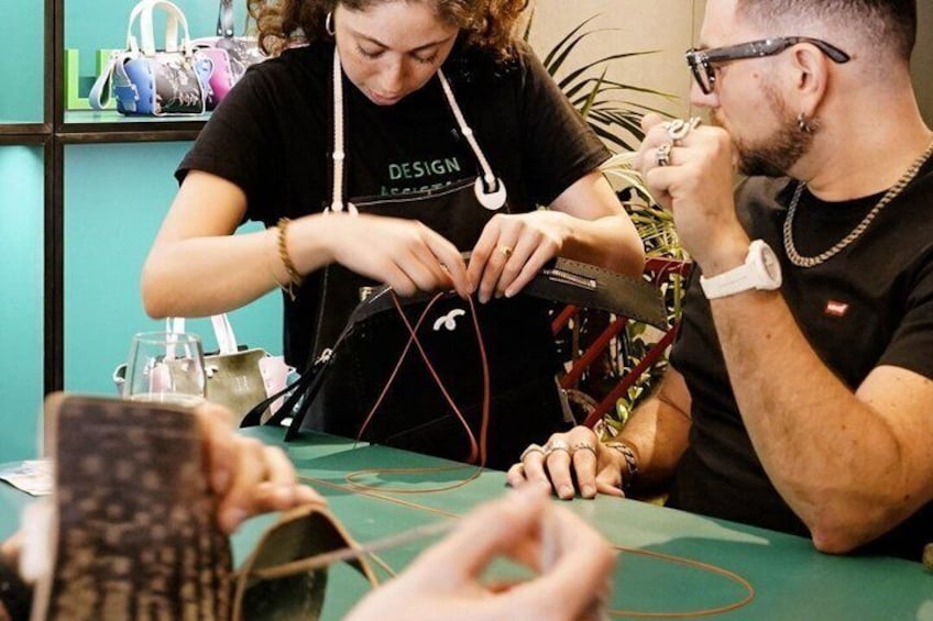 Florence Leather Factory Tour & Leather Accessory Making Workshop 1
