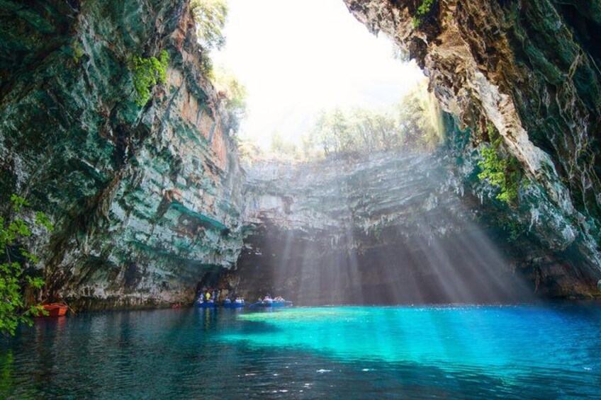 Kefalonia Private Tour: Melissani Lake, Winery & Myrtos Viewpoint 1