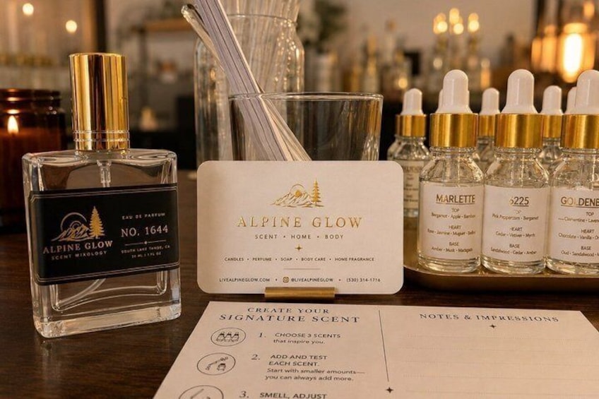 Lake Tahoe Scent Mixology Perfume & Cologne Making 1