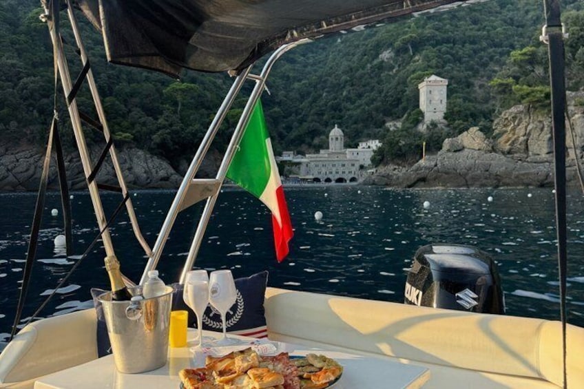Ligurian Coast Boat Tour San Fruttuoso and Culinary Delights 1