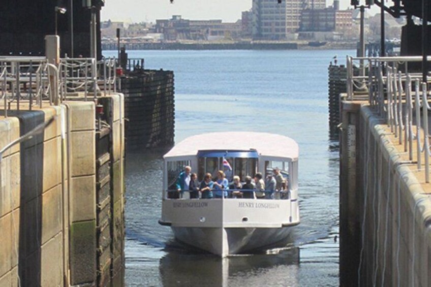 River Boat entering lock 1