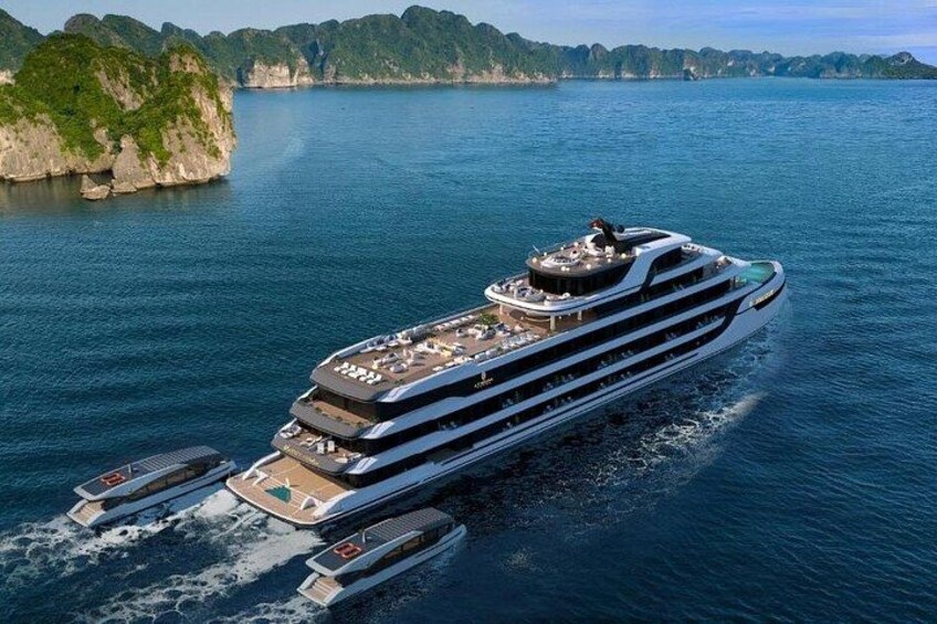 2 Day Ha Long Lan Ha Bay to Bai Tu Long bay Luxury 6 Star Cruise 1