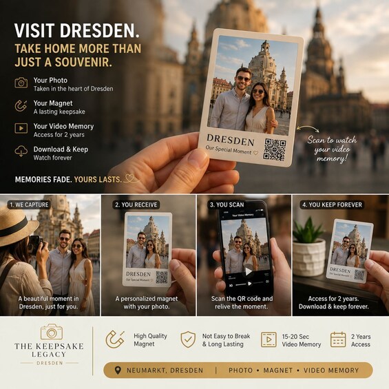 Picture 4 for Activity Dresden: Instant Travel Magnet Photography with QR Code 2