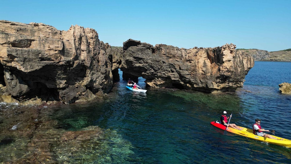 Picture 3 for Activity Menorca: Kayak at Playa Isla Colom and Sa Torreta 3