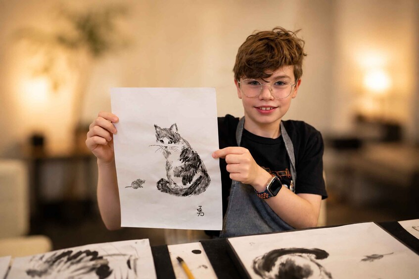 Picture 4 for Activity Hiroshima: Japanese Sumi-e Ink Painting Experience 4
