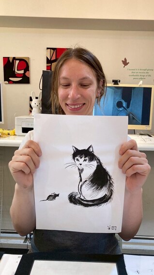Picture 10 for Activity Hiroshima: Japanese Sumi-e Ink Painting Experience 5